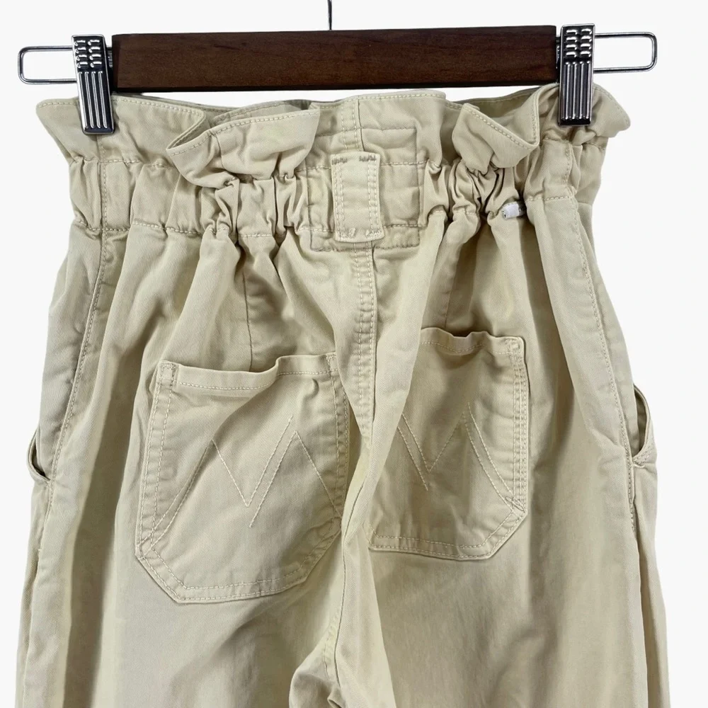 MOTHER Light Yellow YoYo Ruffle Greaser Ankle Pants - Picture 7 of 11